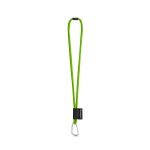 SET Lanyard TUBE Long (&Oslash; 7 mm) with D-shape carabiner 55 mm and safety lock &Oslash; 7 mm - 308 - Light green