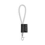 SET Lanyard TUBE Short (&Oslash; 7 mm) with Hook Trigger Snap 9 mm - 301 - White