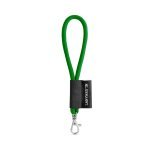 SET Lanyard TUBE Short (&Oslash; 7 mm) with Hook Trigger Snap 9 mm - 307 - Green