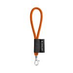 SET Lanyard TUBE Short (&Oslash; 7 mm) with Hook Trigger Snap 9 mm - Hexachrome orange