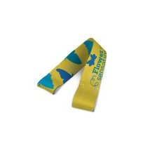 Lanyard SUBLIMATION Short Slim II Duo (15 mm) i polyester, med 2 s&oslash;mme, sublimering p&aring; begge sider og fuldt tilpasselig