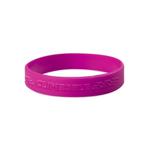75904 - Silicone wristband – 1 color with custom Embossed (raised) logo