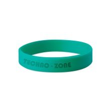 75906 - Silicone wristband &ndash; 1 color with custom debossed (engraved) logo