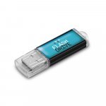 . USB флаш устройство от алуминий до 32GB - 300 - черно