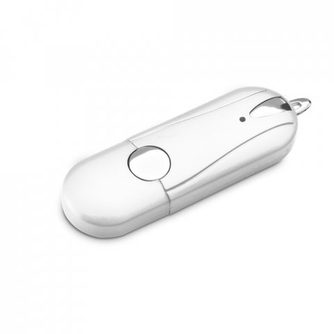 . USB флаш устройство до 32 GB с гумено покритие - 301 - бял