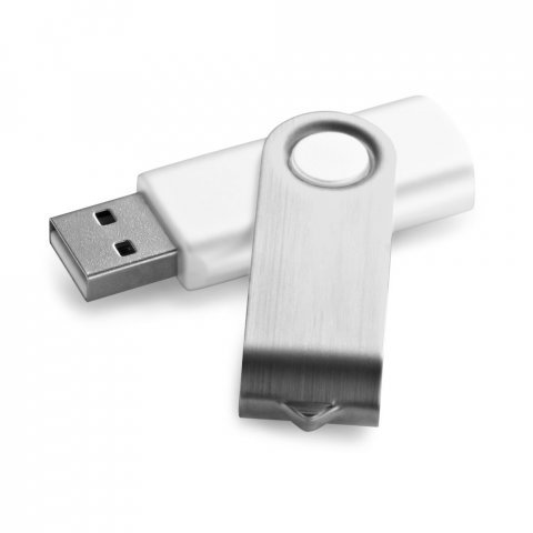 . USB Stick bis zu 32GB mit Polybeutel - 301 - Wei&szlig;
