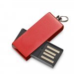 . UDP aluminum flash drive up to 32GB with coloured clip - 302 - Red