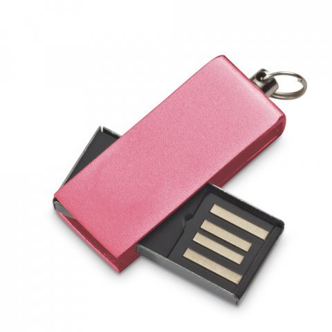 . UDP aluminum flash drive up to 32GB with coloured clip - 312 - Pink