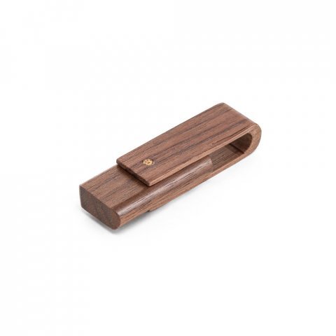 77715. Pamięć USB drewniana o pojemności do 128 GB - Ciemny naturalny