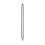 81001. Hlin&iacute;kov&eacute; kuličkov&eacute; pero s dotykovou &scaron;pičkou - Sat&eacute;nově stř&iacute;brn&aacute;