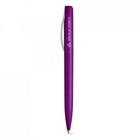 AROMA. Kuličkov&eacute; pero ABS s otočn&yacute;m mechanismem - Tmavě růžov&aacute;