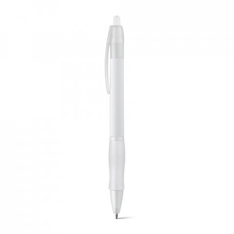 SLIM BK. Неплъзгаща се химикалка от ABS - бял