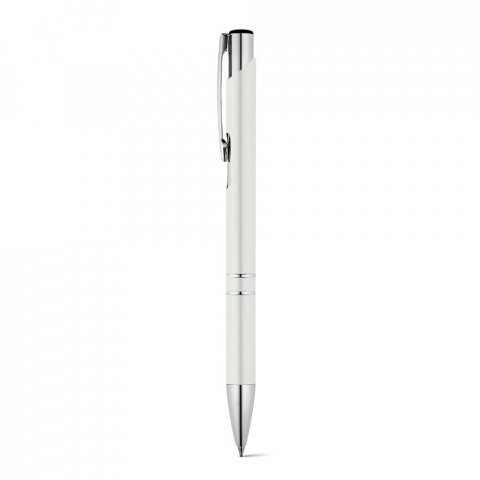BETA BK. Kulspetspenna i aluminium med klipps - Vit