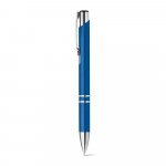BETA PLASTIC. Kuličkov&eacute; pero z ABS pero s kovovou sponou - Modr&aacute;