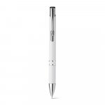 BETA PLASTIC. Kuličkov&eacute; pero z ABS pero s kovovou sponou - B&iacute;l&aacute;