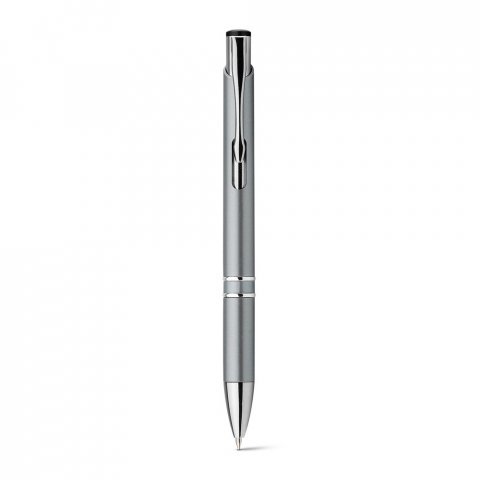 BETA PLASTIC. Kuličkov&eacute; pero z ABS pero s kovovou sponou - Světle &scaron;ed&aacute;