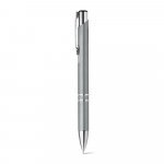 BETA PLASTIC. Kuličkov&eacute; pero z ABS pero s kovovou sponou - Světle &scaron;ed&aacute;