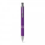 BETA PLASTIC. Kuličkov&eacute; pero z ABS pero s kovovou sponou - Fialov&aacute;