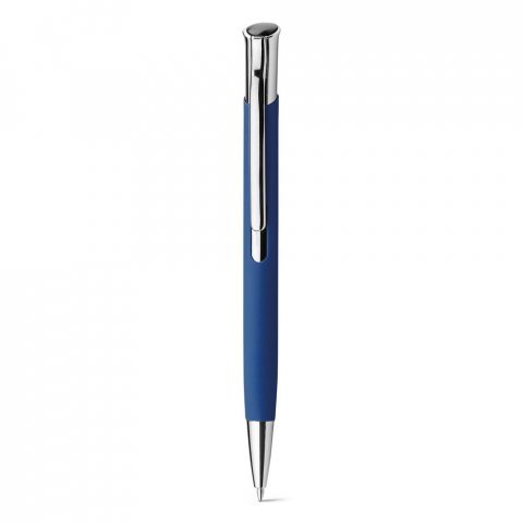 OLAF SOFT. Алуминиева химикалка с гумено покритие - Син