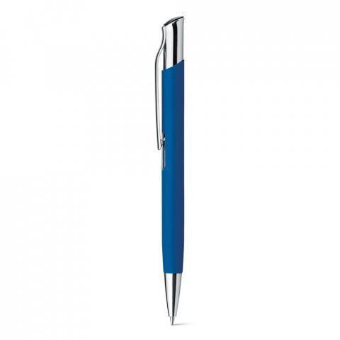 OLAF SOFT. Алуминиева химикалка с гумено покритие - Син