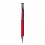 OLAF SOFT. Алуминиева химикалка с гумено покритие - червен