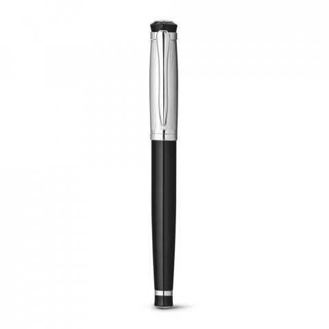 ORLANDO. Sada kovov&eacute;ho kuličkov&eacute;ho pera a rolleru s klipem - Stř&iacute;brn&aacute;