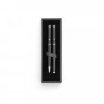 CALIOPE SET. Roller pen and ball pen set in metal - Black