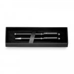 CALIOPE SET. Roller pen and ball pen set in metal - Black
