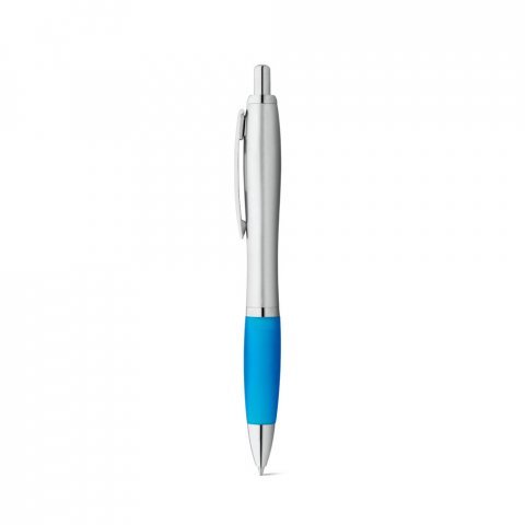 SWING. Химикалка от ABS с алуминиева клипс - Светло синьо