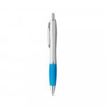 SWING. Химикалка от ABS с алуминиева клипс - Светло синьо