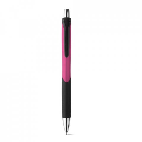 CARIBE. ABS ball pen with non-slip grip - Pink