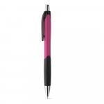 CARIBE. ABS ball pen with non-slip grip - Pink