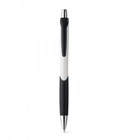 CARIBE. ABS ball pen with non-slip grip - White