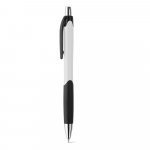 CARIBE. ABS ball pen with non-slip grip - White