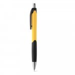 CARIBE. ABS ball pen with non-slip grip - Yellow