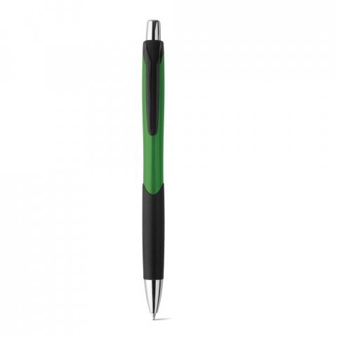 CARIBE. ABS ball pen with non-slip grip - Green