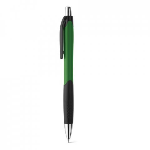 CARIBE. ABS ball pen with non-slip grip - Green