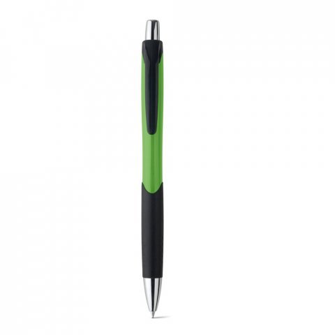 CARIBE. ABS ball pen with non-slip grip - Light green