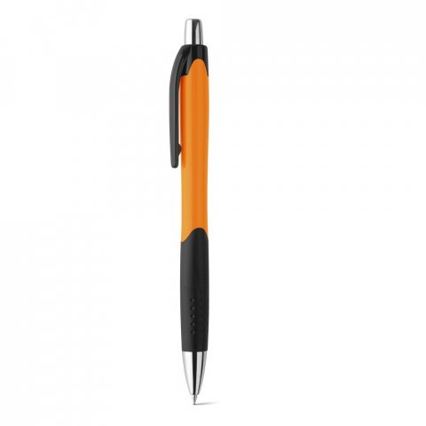 CARIBE. ABS ball pen with non-slip grip - Orange