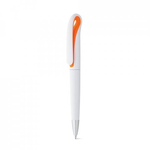 TOUCAN. Химикалка с клип - оранжев