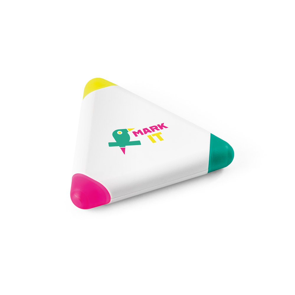 TRIAN. Evidenziatore in PP triangolare con tre colori