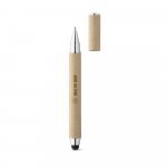 PAPYRUS. Химикалка от крафт хартия и ABS cu v&acirc;rf tactil - естествен