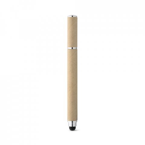 PAPYRUS. Химикалка от крафт хартия и ABS cu v&acirc;rf tactil - естествен