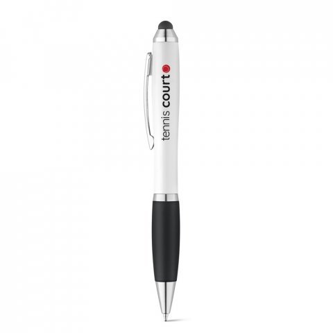 SANS. Kuličkov&eacute; pero s otočn&yacute;m mechanismem a kovov&yacute;m klipem - Čern&aacute;