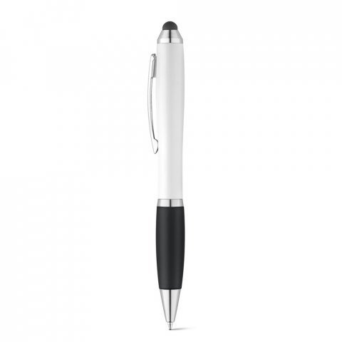 SANS. Kuličkov&eacute; pero s otočn&yacute;m mechanismem a kovov&yacute;m klipem - Čern&aacute;