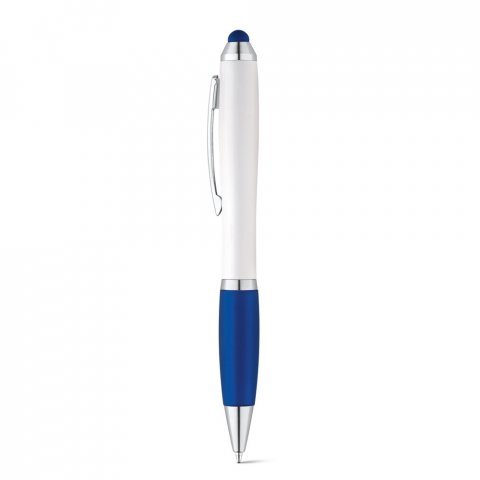 SANS. Kuličkov&eacute; pero s otočn&yacute;m mechanismem a kovov&yacute;m klipem - Modr&aacute;