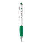 SANS. Kuličkov&eacute; pero s otočn&yacute;m mechanismem a kovov&yacute;m klipem - Zelen&aacute;