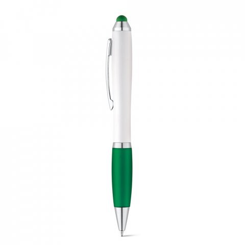 SANS. Kuličkov&eacute; pero s otočn&yacute;m mechanismem a kovov&yacute;m klipem - Zelen&aacute;
