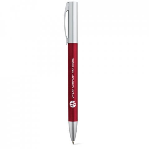 ELBE. Химикалка с метален клип - Бургундия