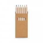 BIRD. Caixa com 6 l&aacute;pis de cor - Natural